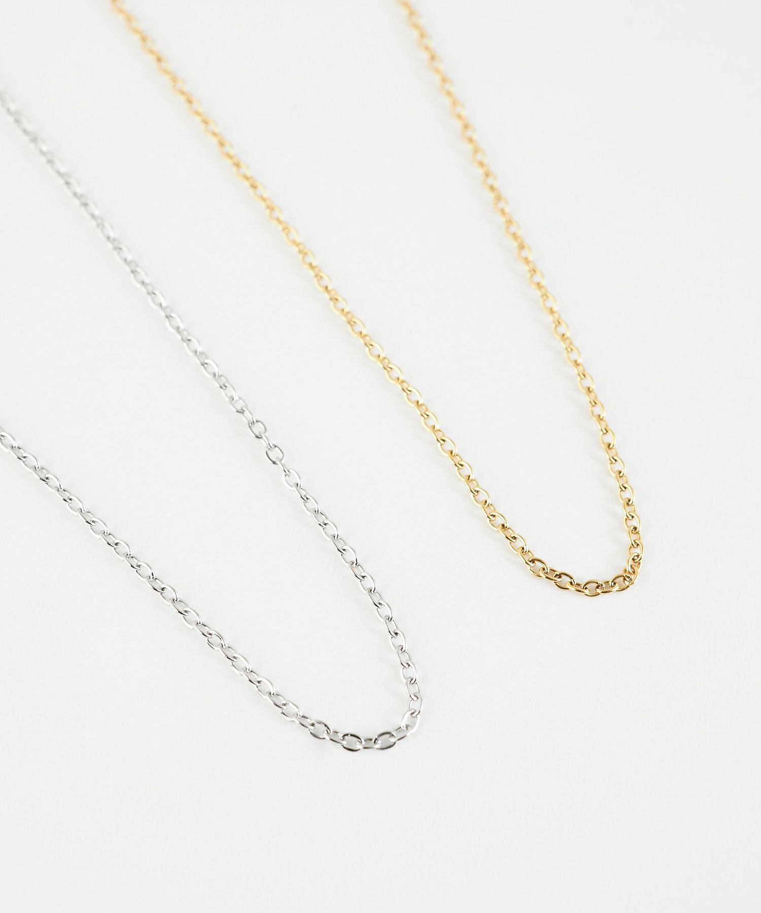 スリムチェーンステンレスネックレス