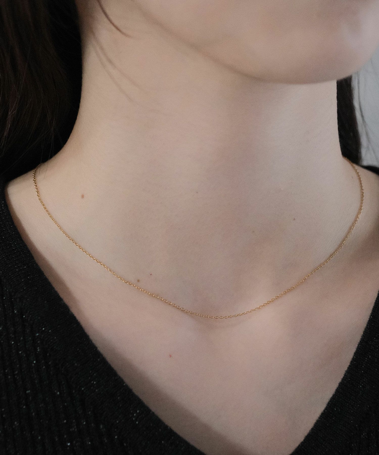 スリムチェーンステンレスネックレス