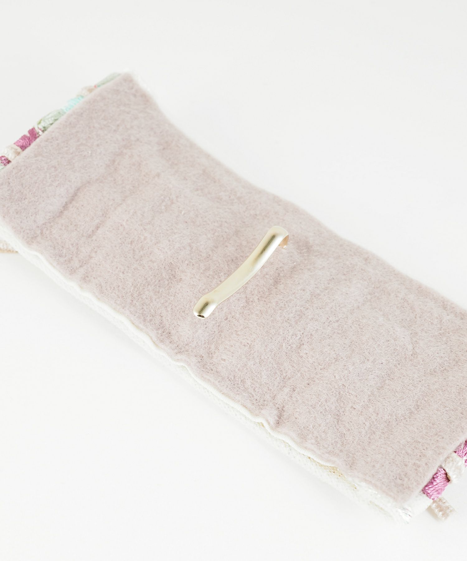 レトロ刺繍フラワーフック付きシュフィー【Zoule】