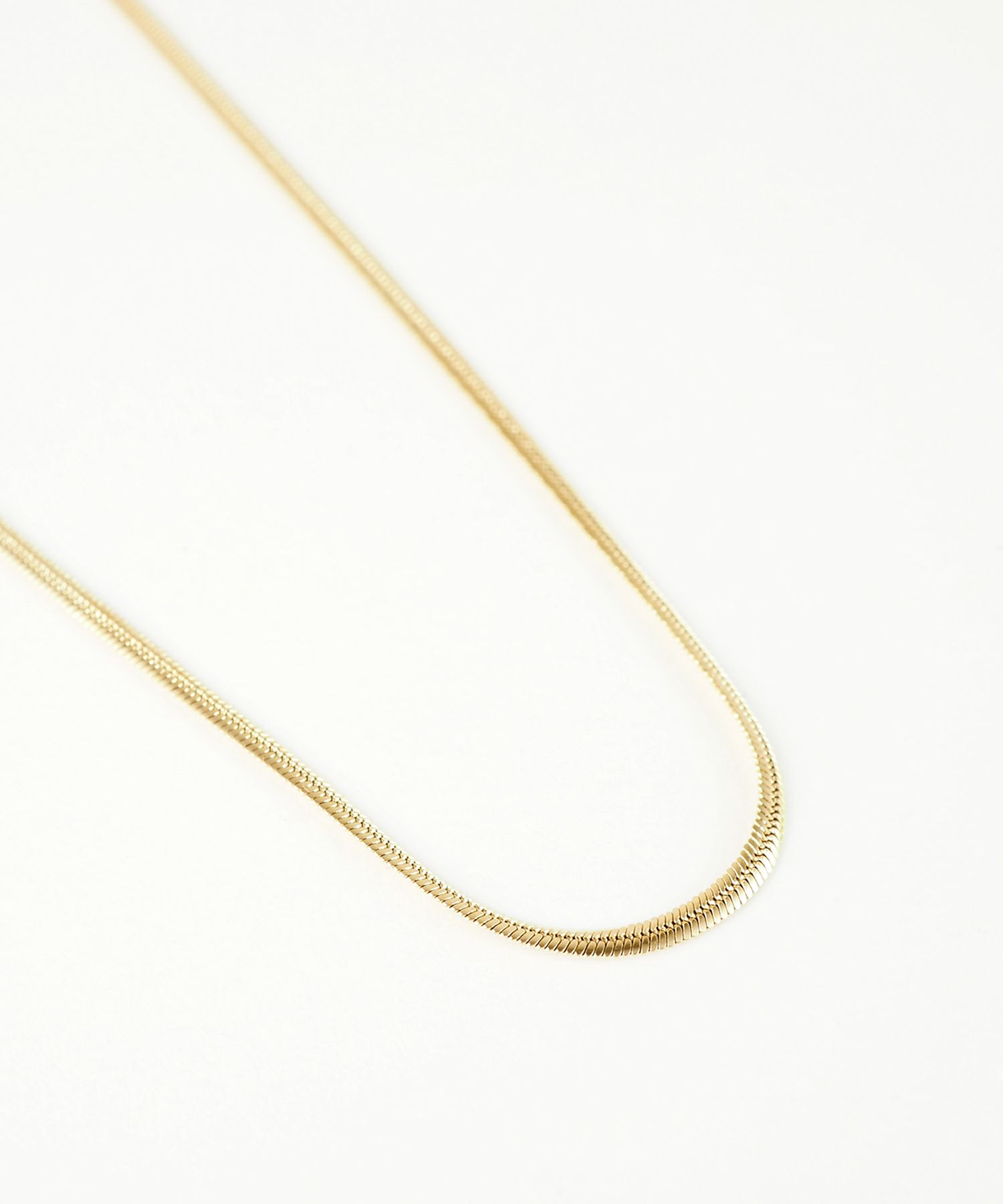 スネークチェーンステンレスネックレス