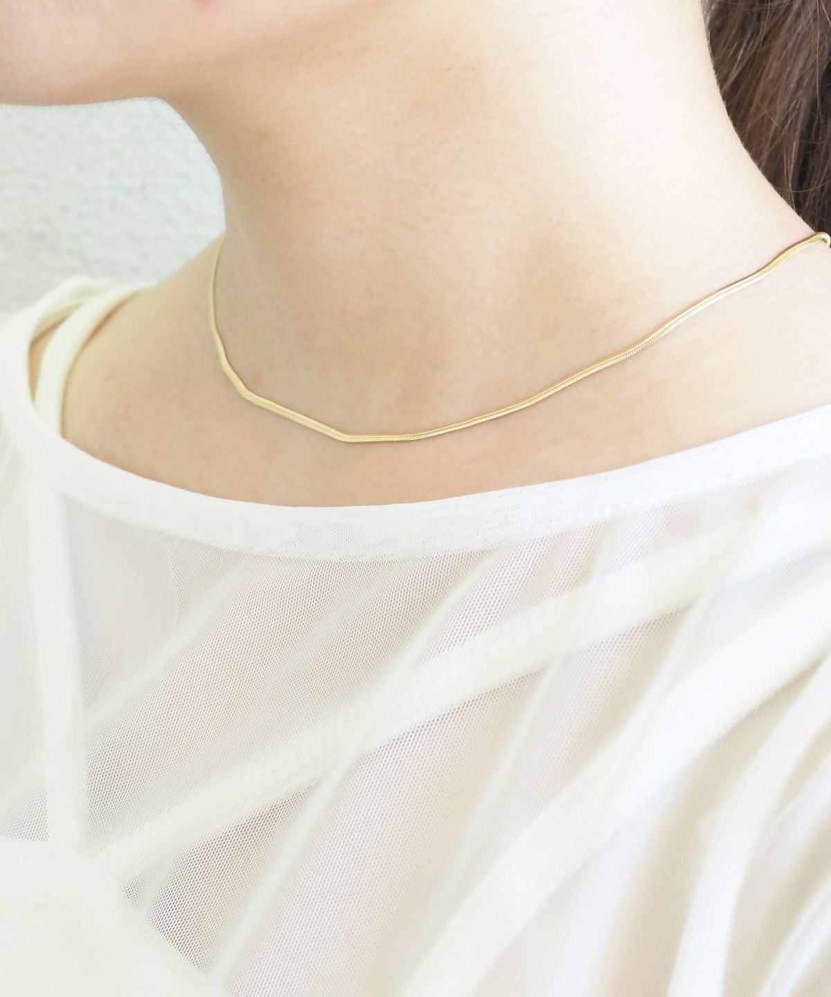 スネークチェーンステンレスネックレス