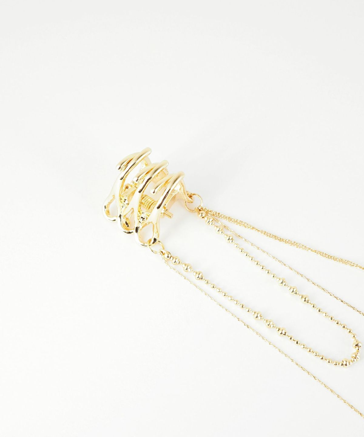 ニュアンスラインチェーン付きミニクリップ2Pセット