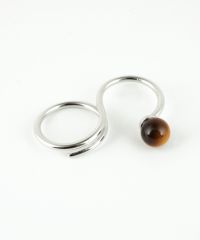 ストーンスパイラルダブルリング【MUK blossom stone】