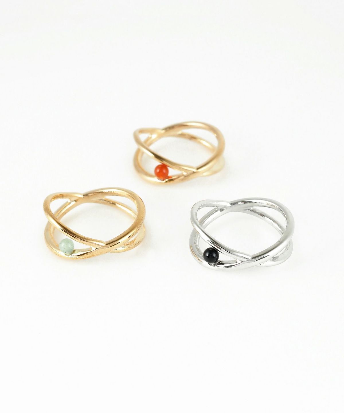 ストーンクロスリング【MUK blossom stone】