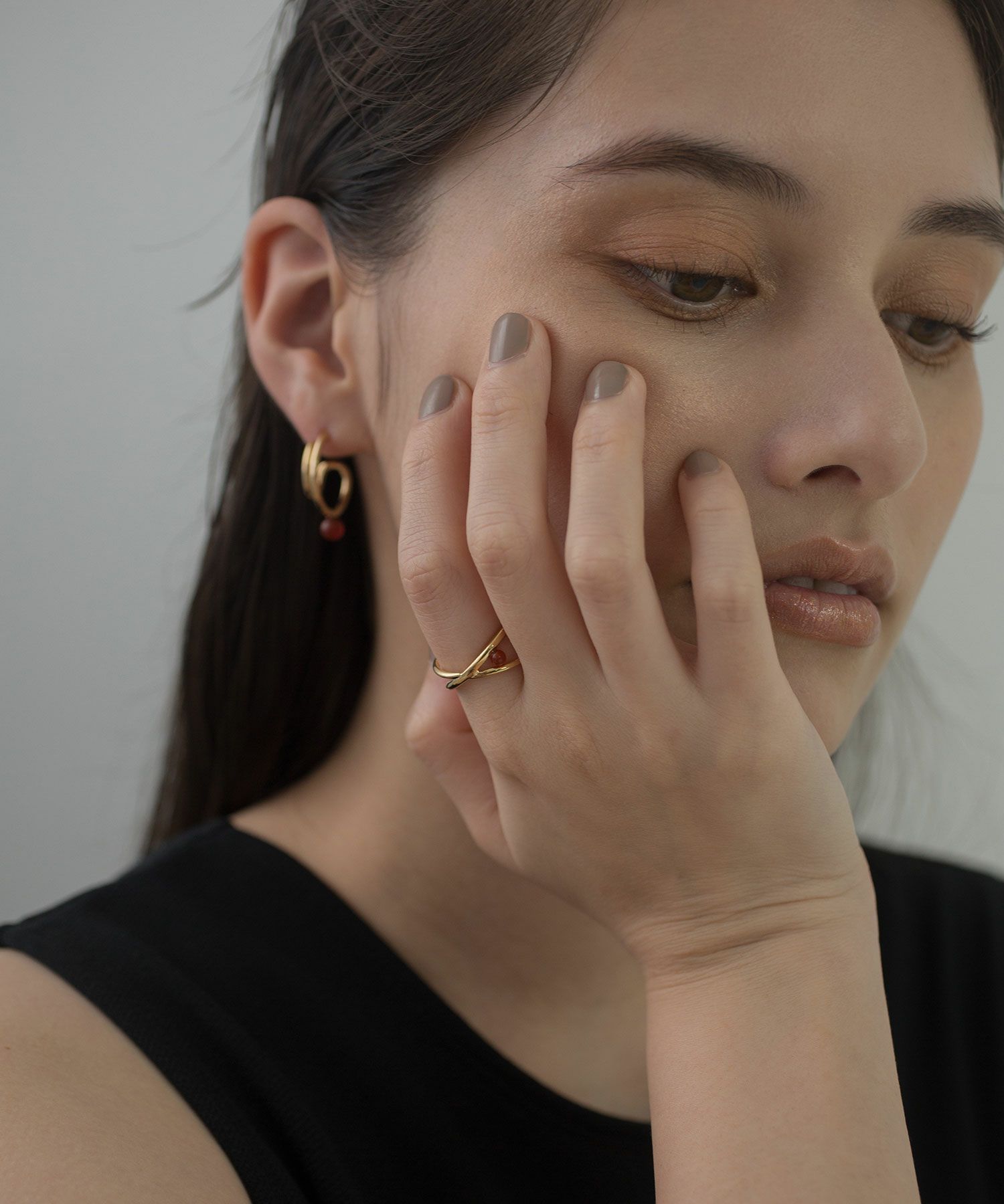 ストーンクロスリング【MUK blossom stone】