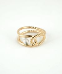 ストーンエリプスクロスリング【MUK blossom stone】