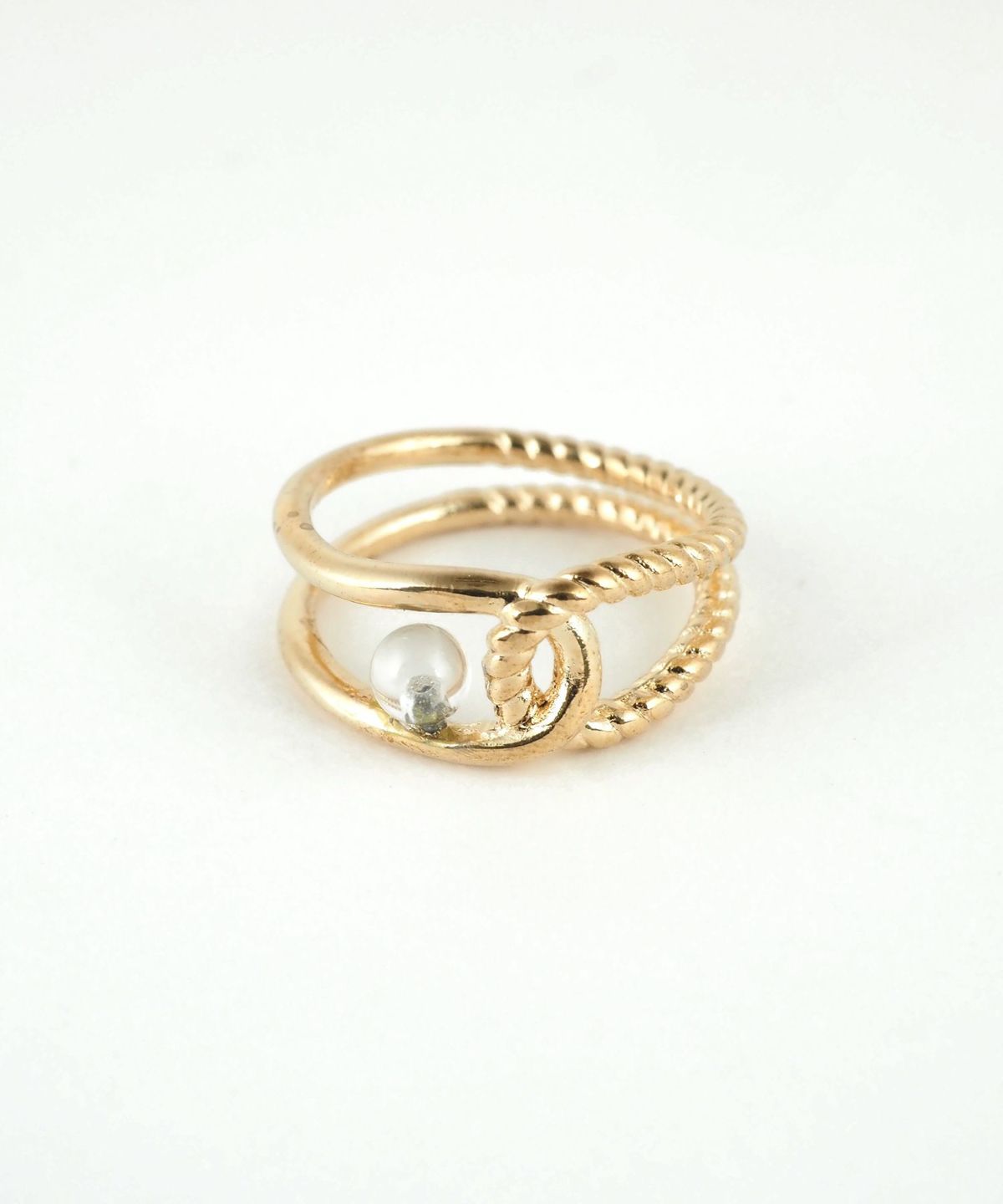 ストーンエリプスクロスリング【MUK blossom stone】