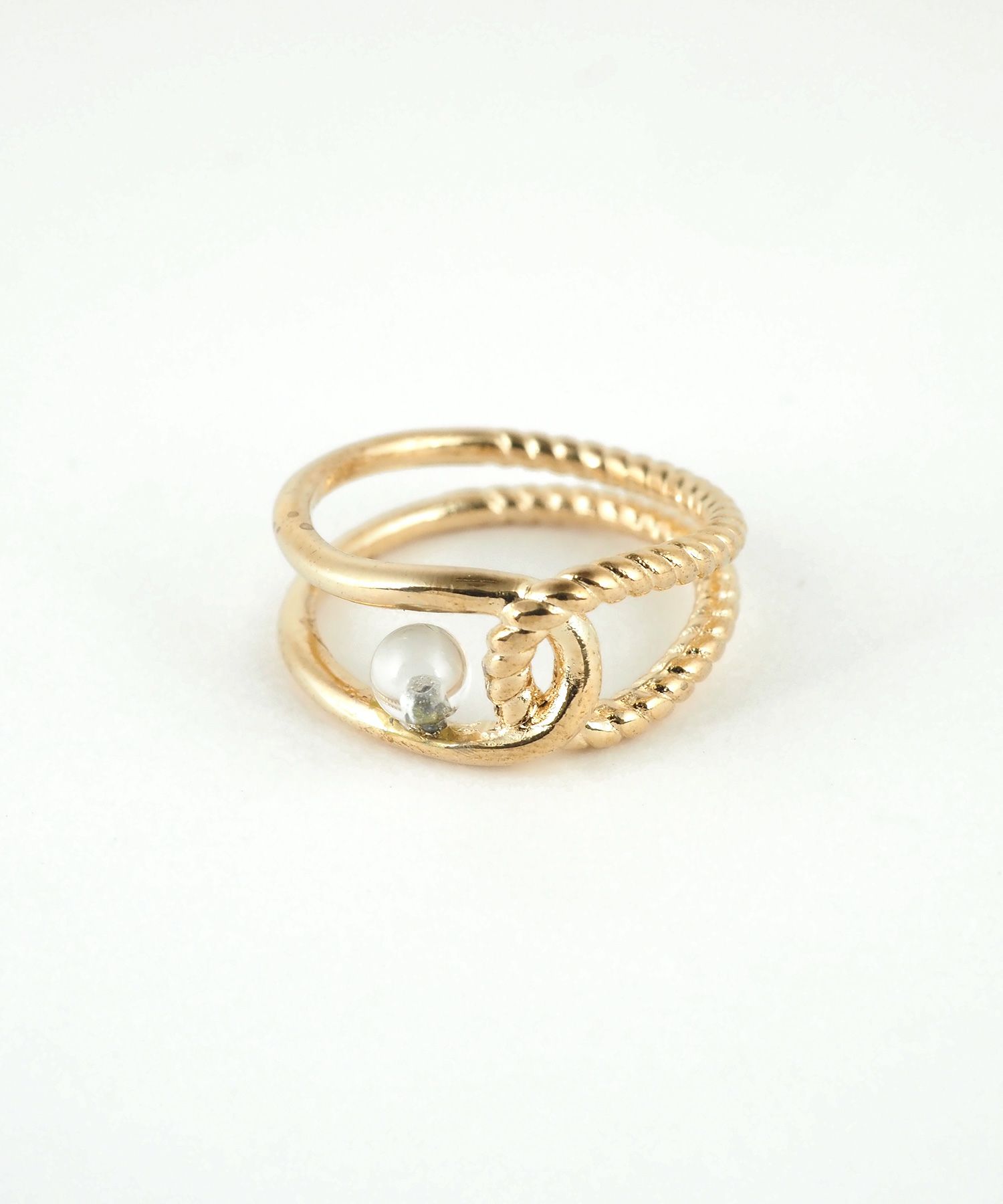 ストーンエリプスクロスリング【MUK blossom stone】