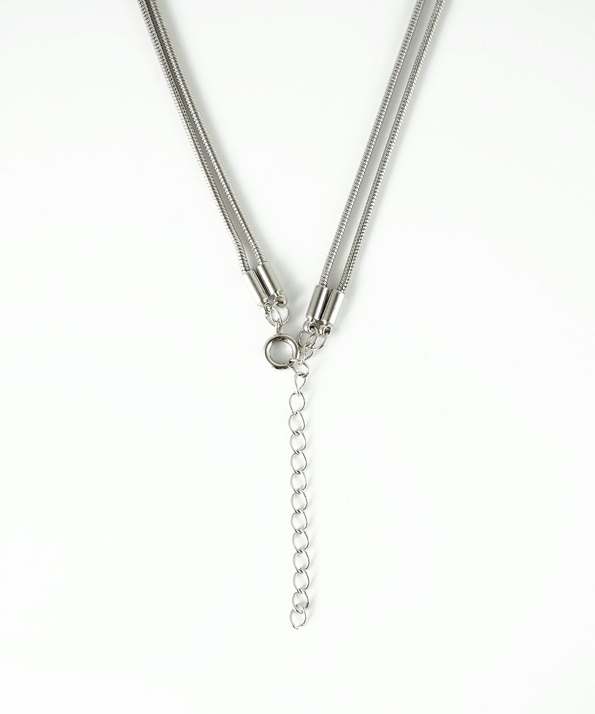 ストーン2連ショートネックレス【MUK blossom stone】