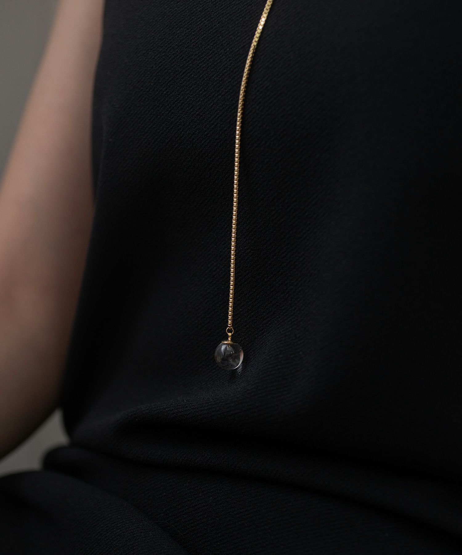 ストーンY字ロングネックレス【MUK blossom stone】