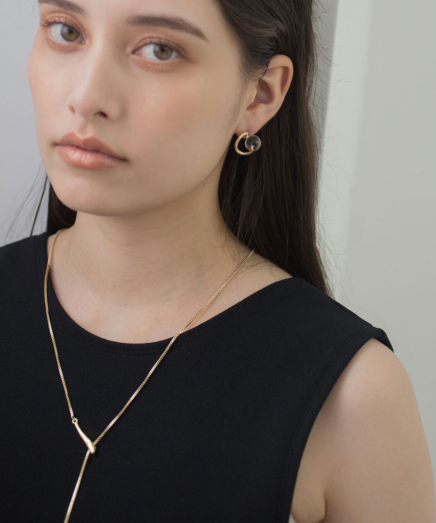 ストーンY字ロングネックレス【MUK blossom stone】