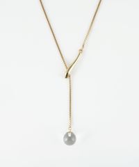 ストーンY字ロングネックレス【MUK blossom stone】