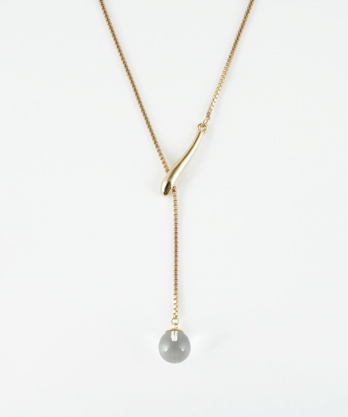 ストーンY字ロングネックレス【MUK blossom stone】