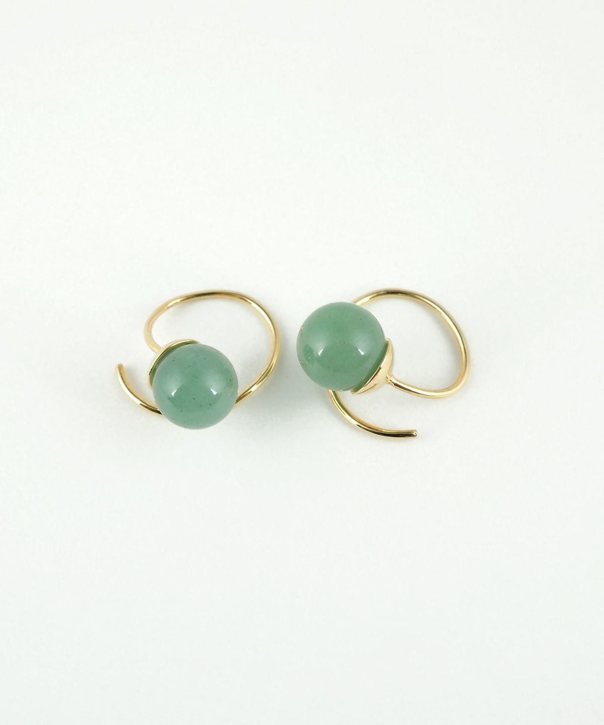 ストーンカールピアス【MUK blossom stone】