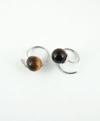 ストーンカールピアス【MUK blossom stone】