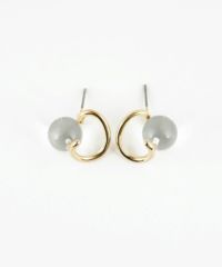 ストーンニュアンスメタルピアス【MUK blossom stone】