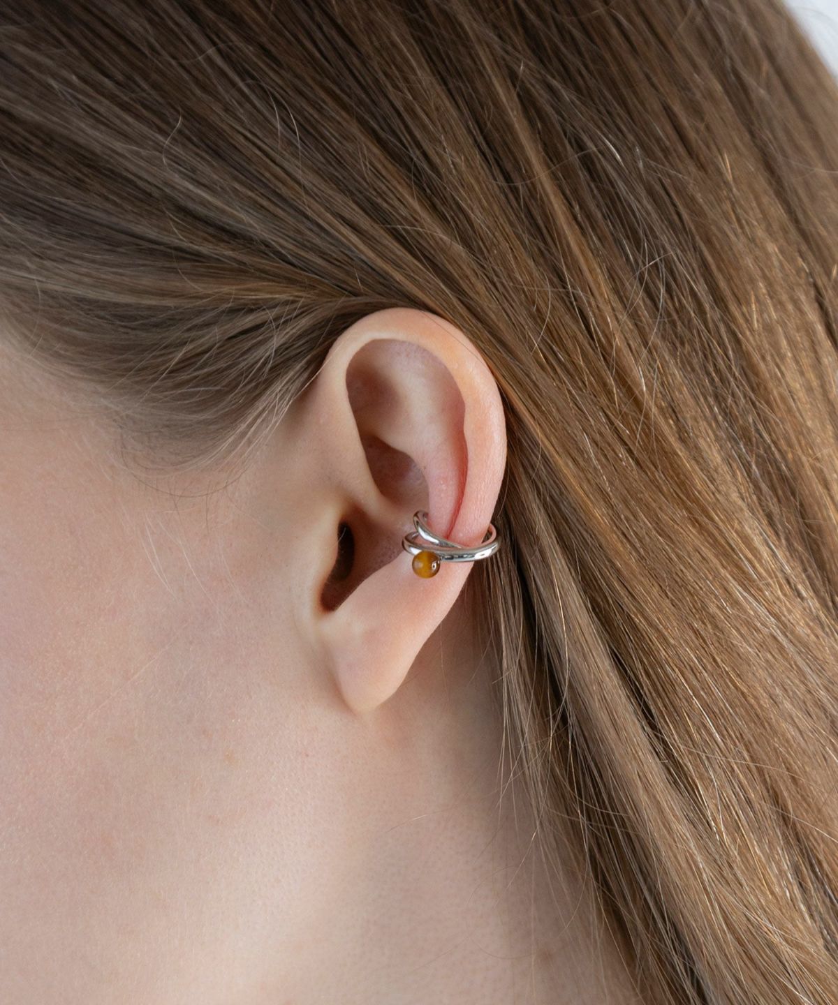 ストーンクロスイヤーカフ【MUK blossom stone】