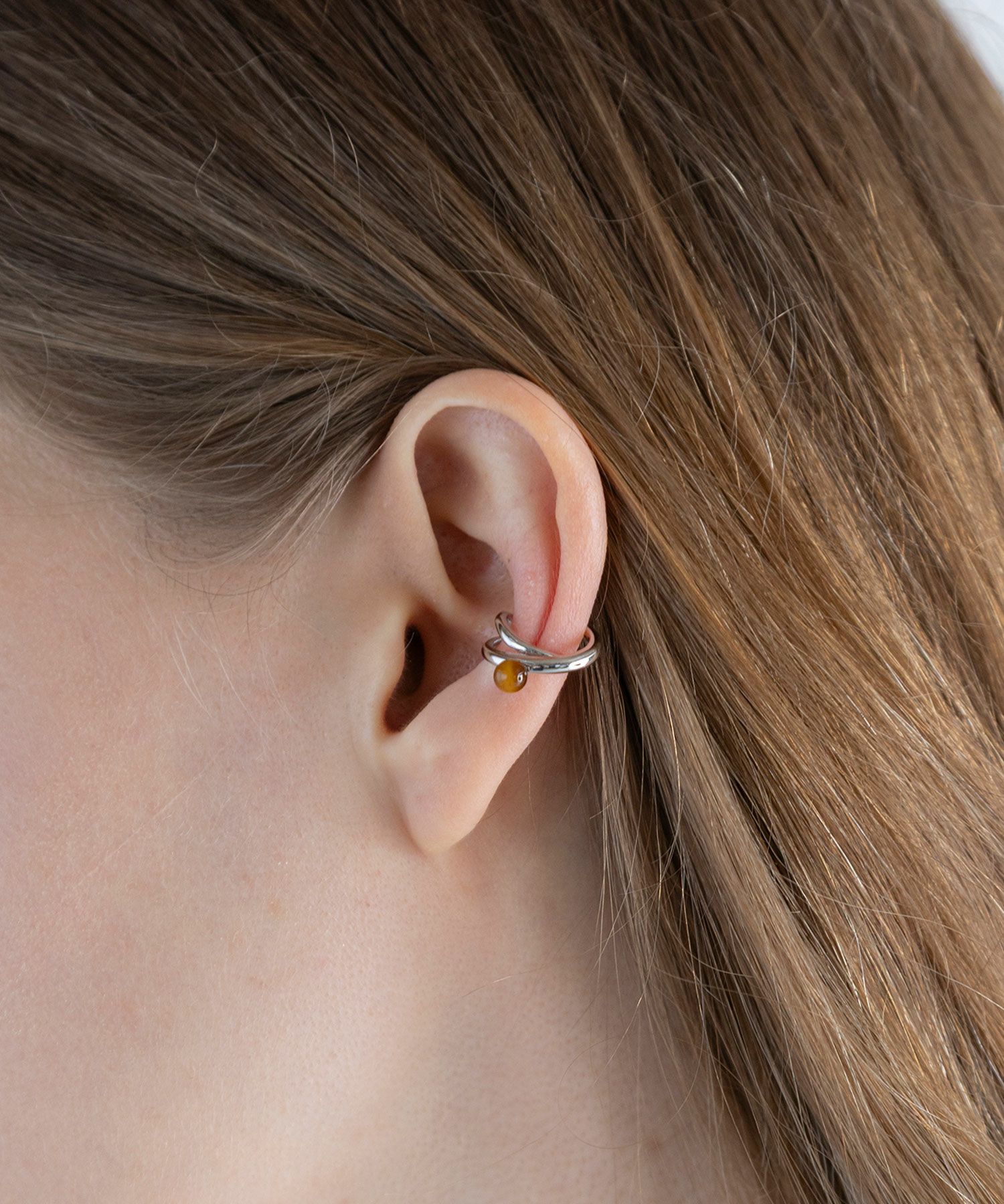 ストーンクロスイヤーカフ【MUK blossom stone】