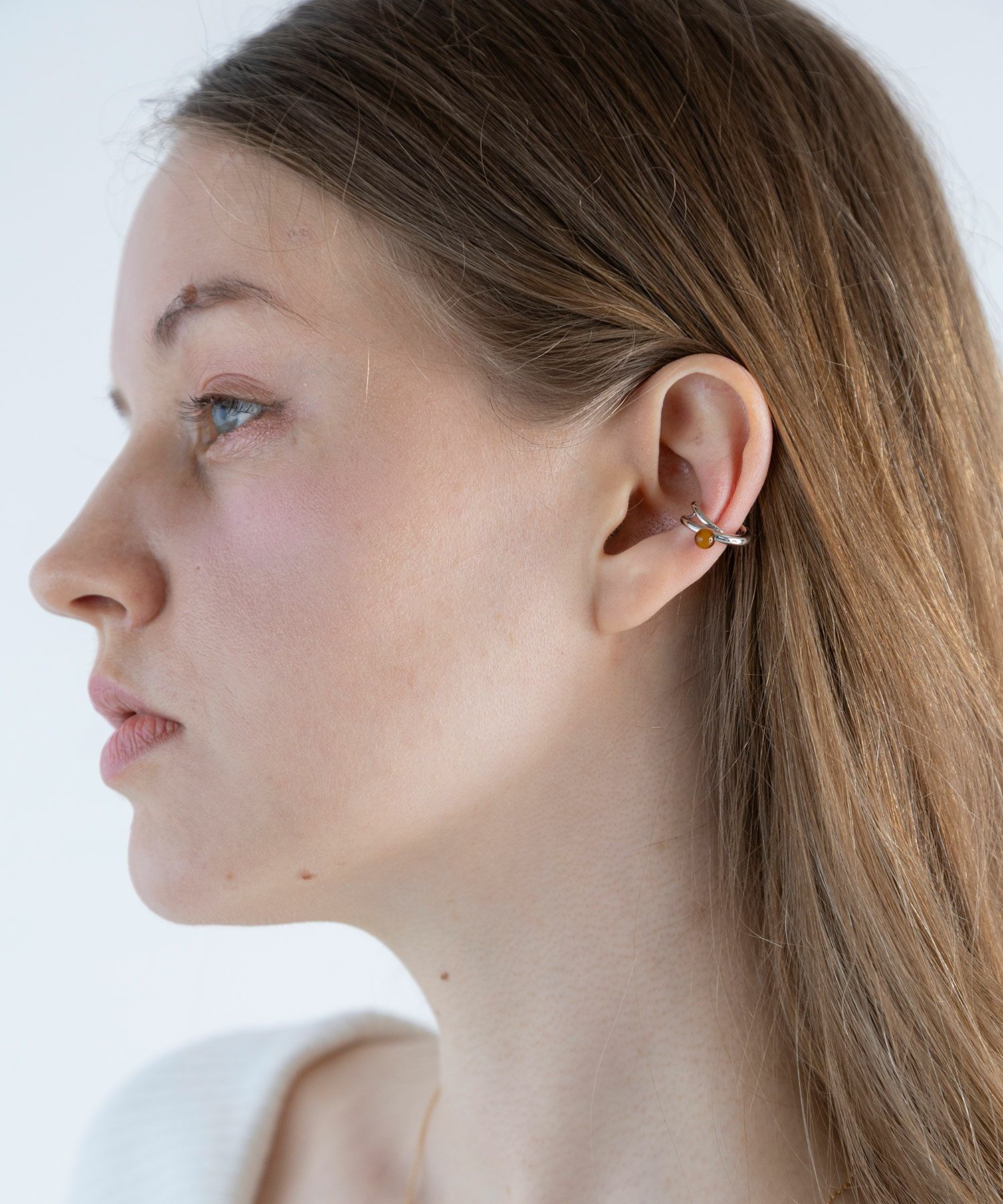 ストーンクロスイヤーカフ【MUK blossom stone】