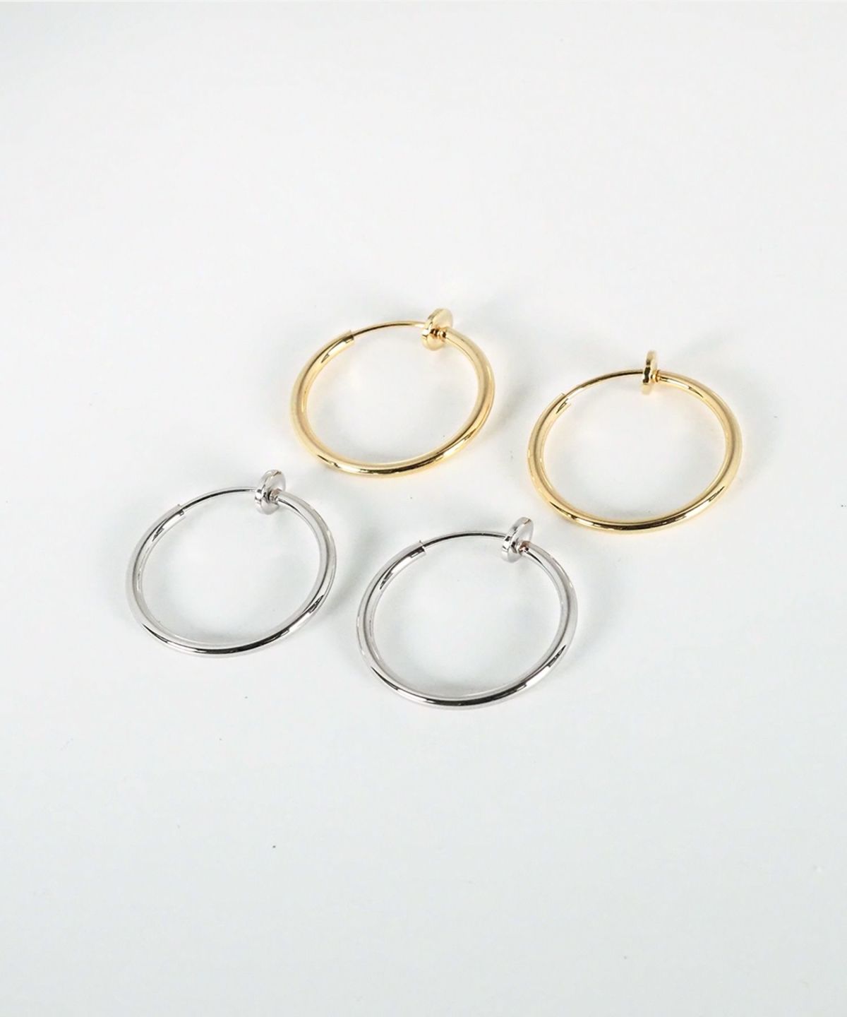 21mmシンプルパイプイヤリング