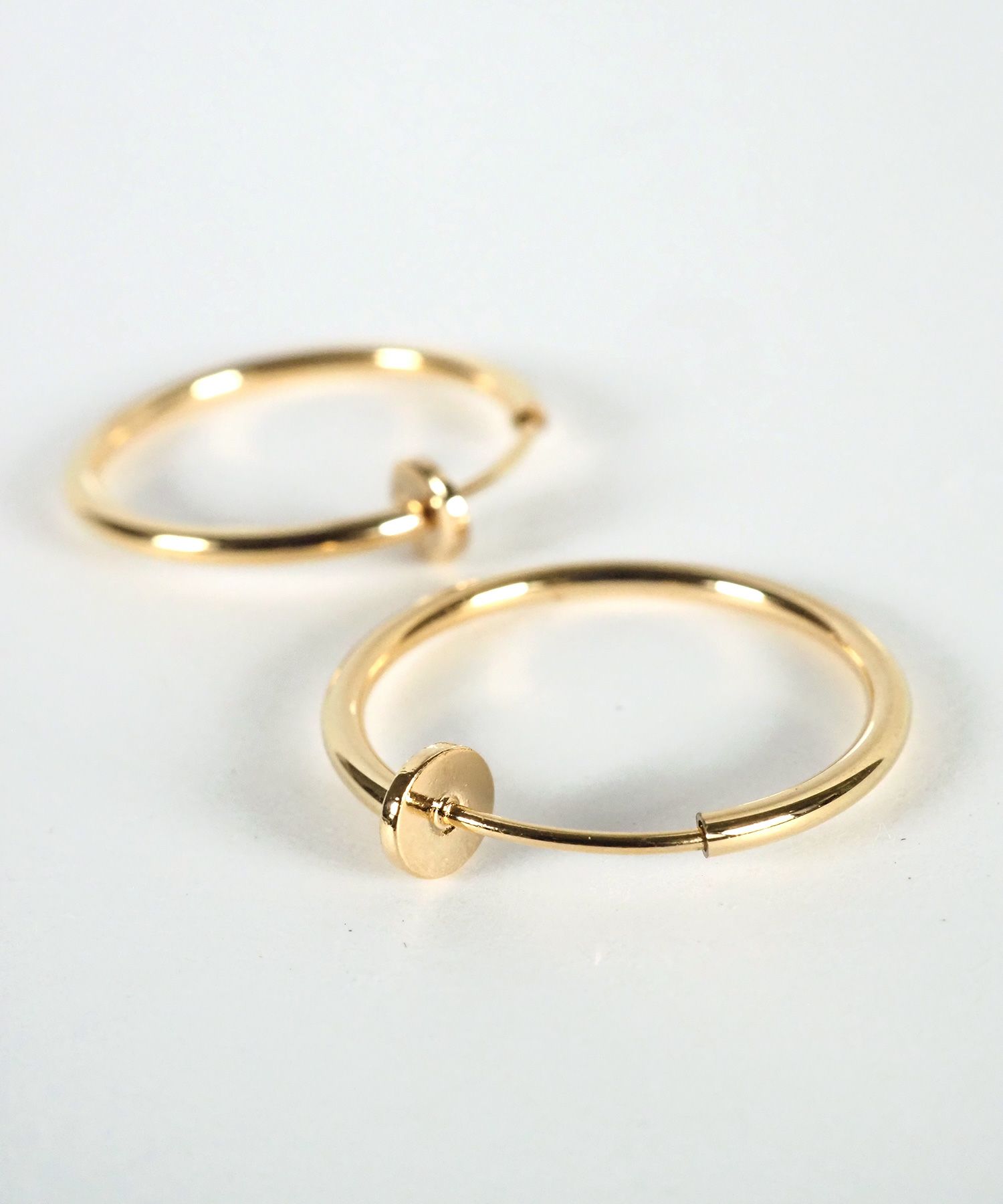 21mmシンプルパイプイヤリング