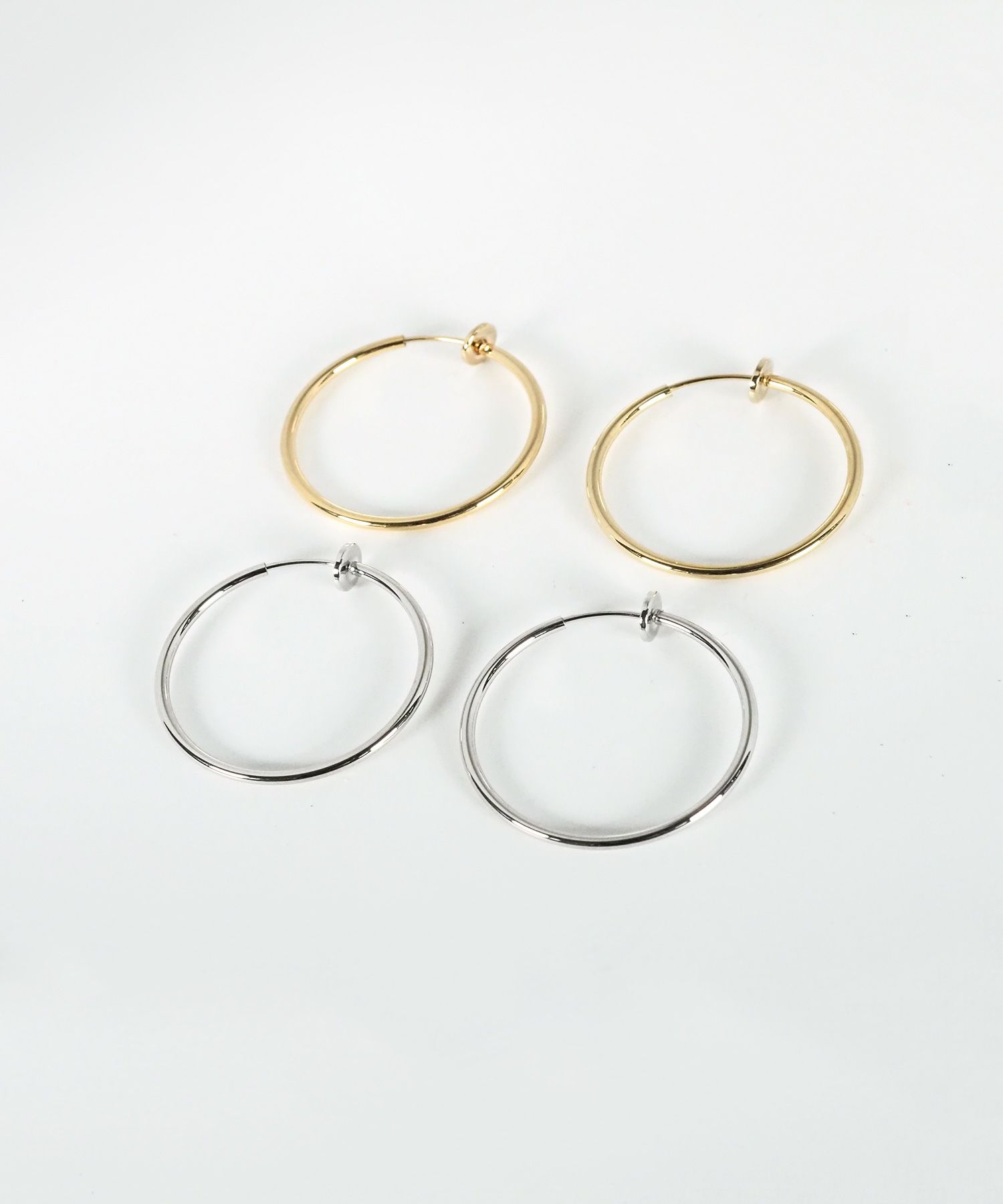 30mmシンプルパイプイヤリング