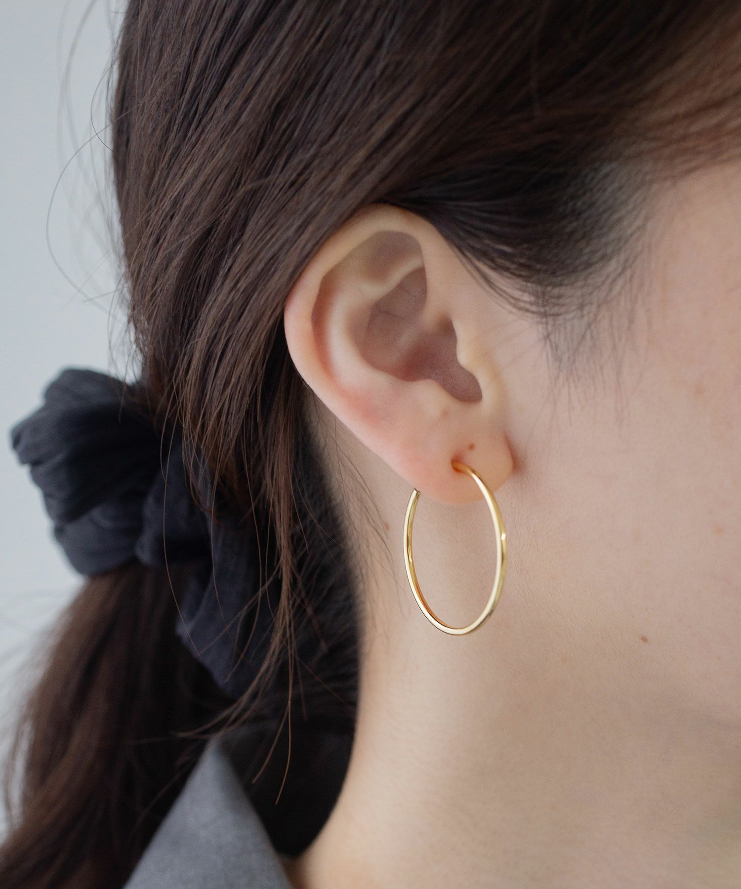 30mmシンプルパイプイヤリング