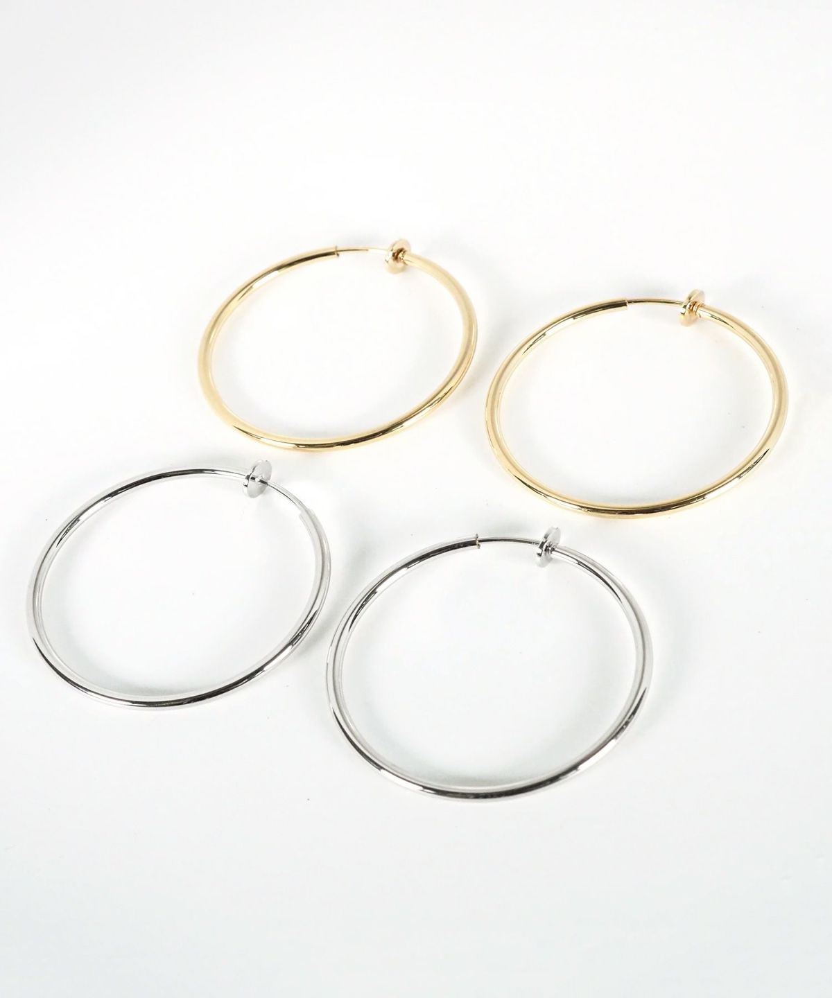 40mmシンプルパイプイヤリング