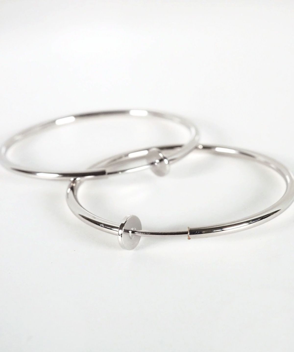 40mmシンプルパイプイヤリング