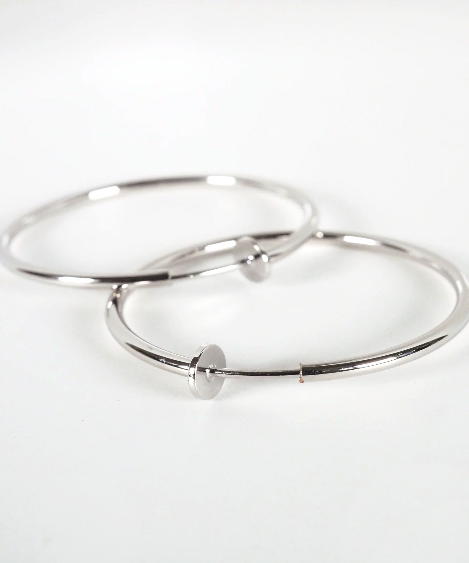 40mmシンプルパイプイヤリング