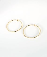 40mmシンプルパイプイヤリング