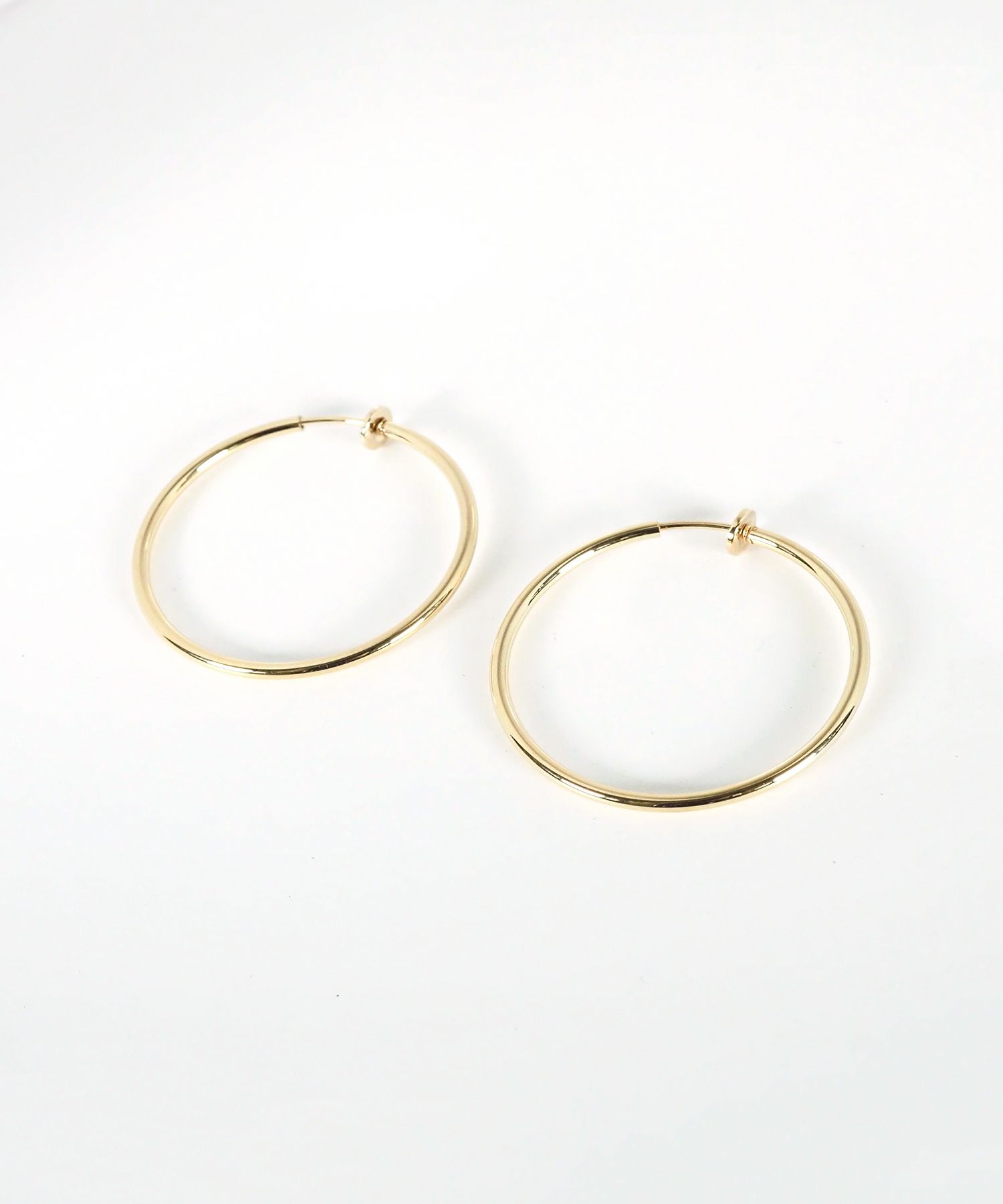 40mmシンプルパイプイヤリング