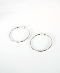 40mmシンプルパイプイヤリング