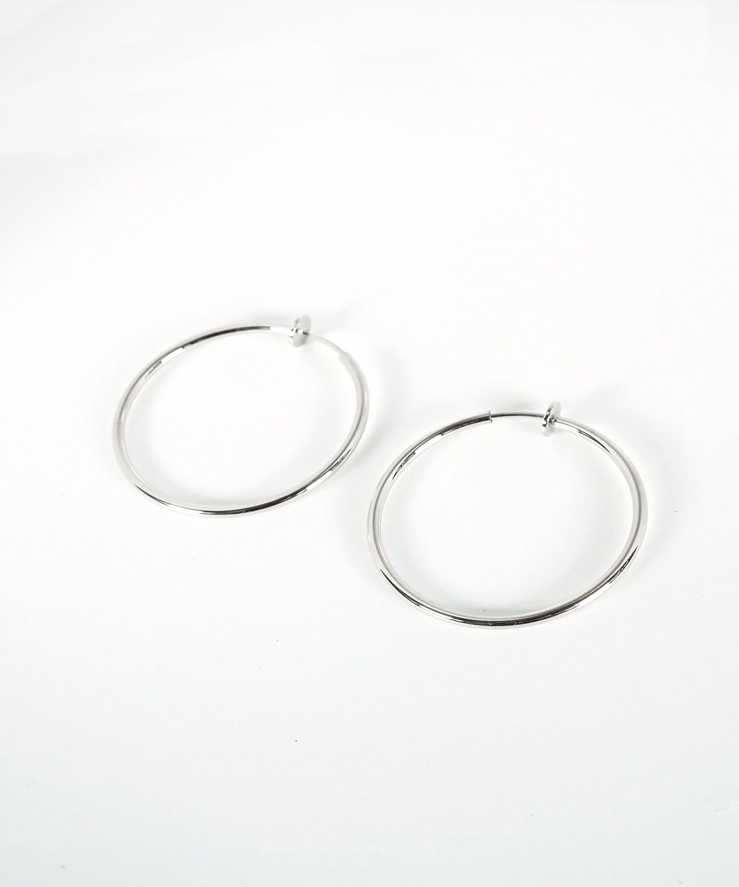 40mmシンプルパイプイヤリング