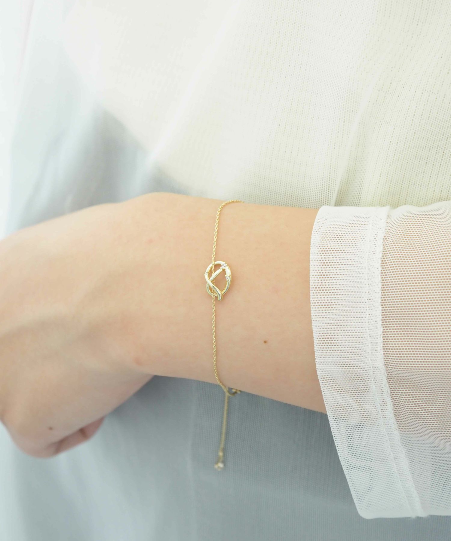 クロスラインニュアンスブレスレット