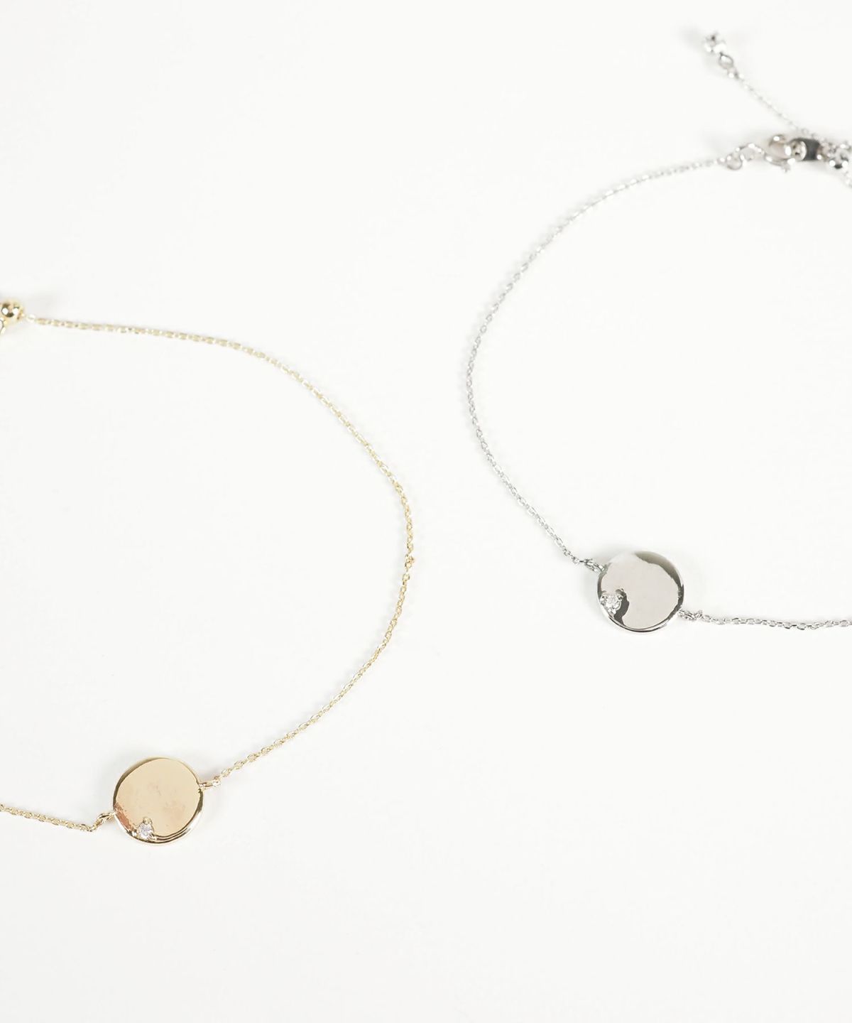 ワンポイントストーンサークルブレスレット