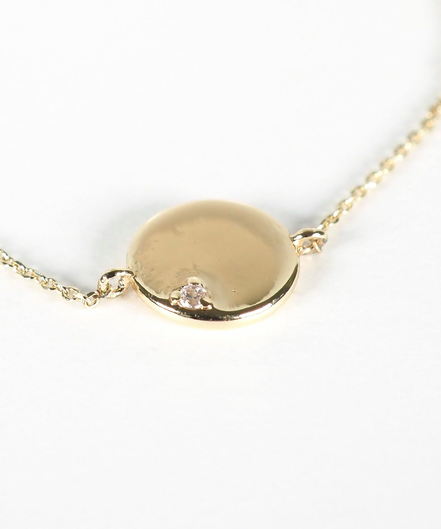 ワンポイントストーンサークルブレスレット