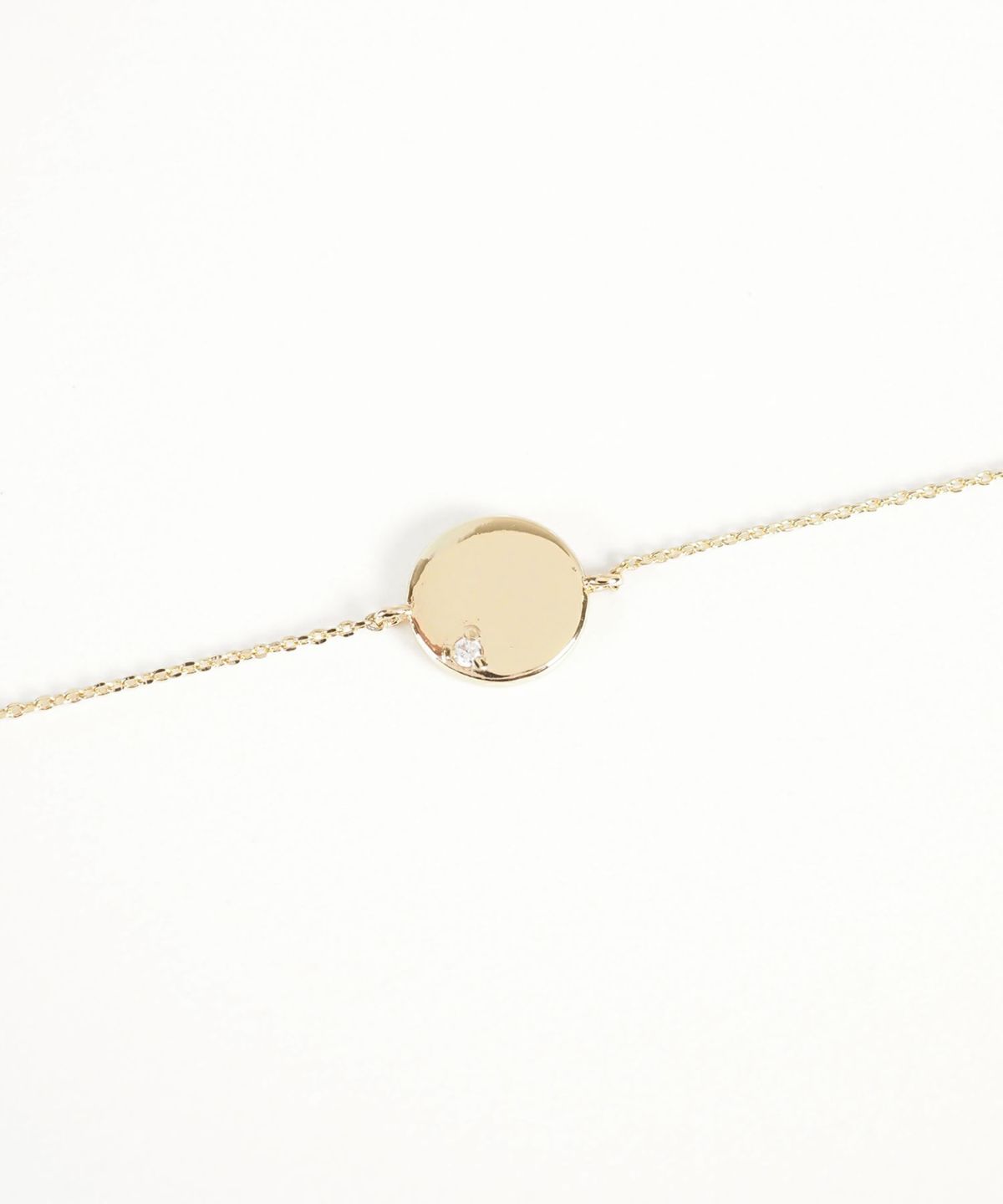 ワンポイントストーンサークルブレスレット