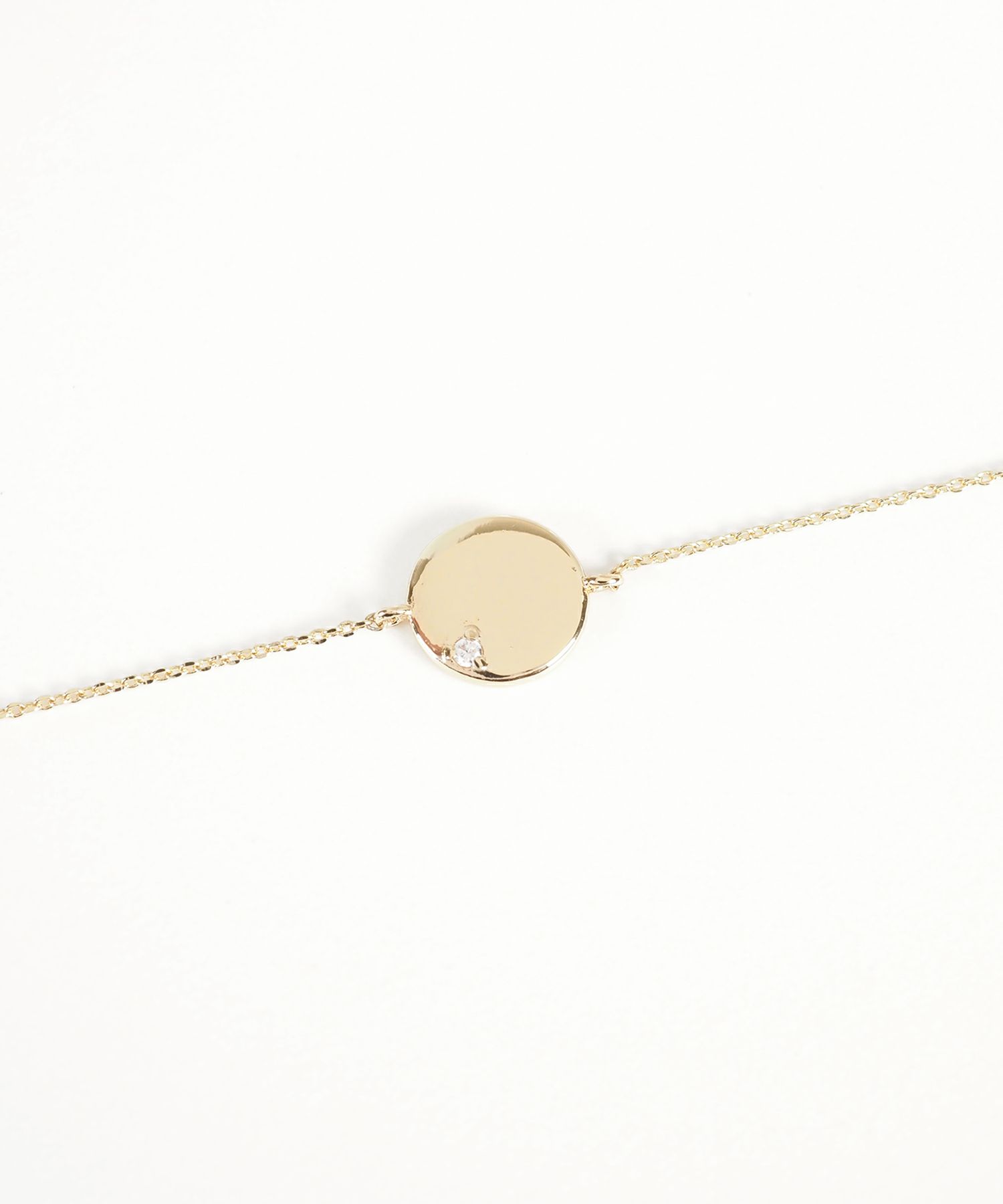 ワンポイントストーンサークルブレスレット