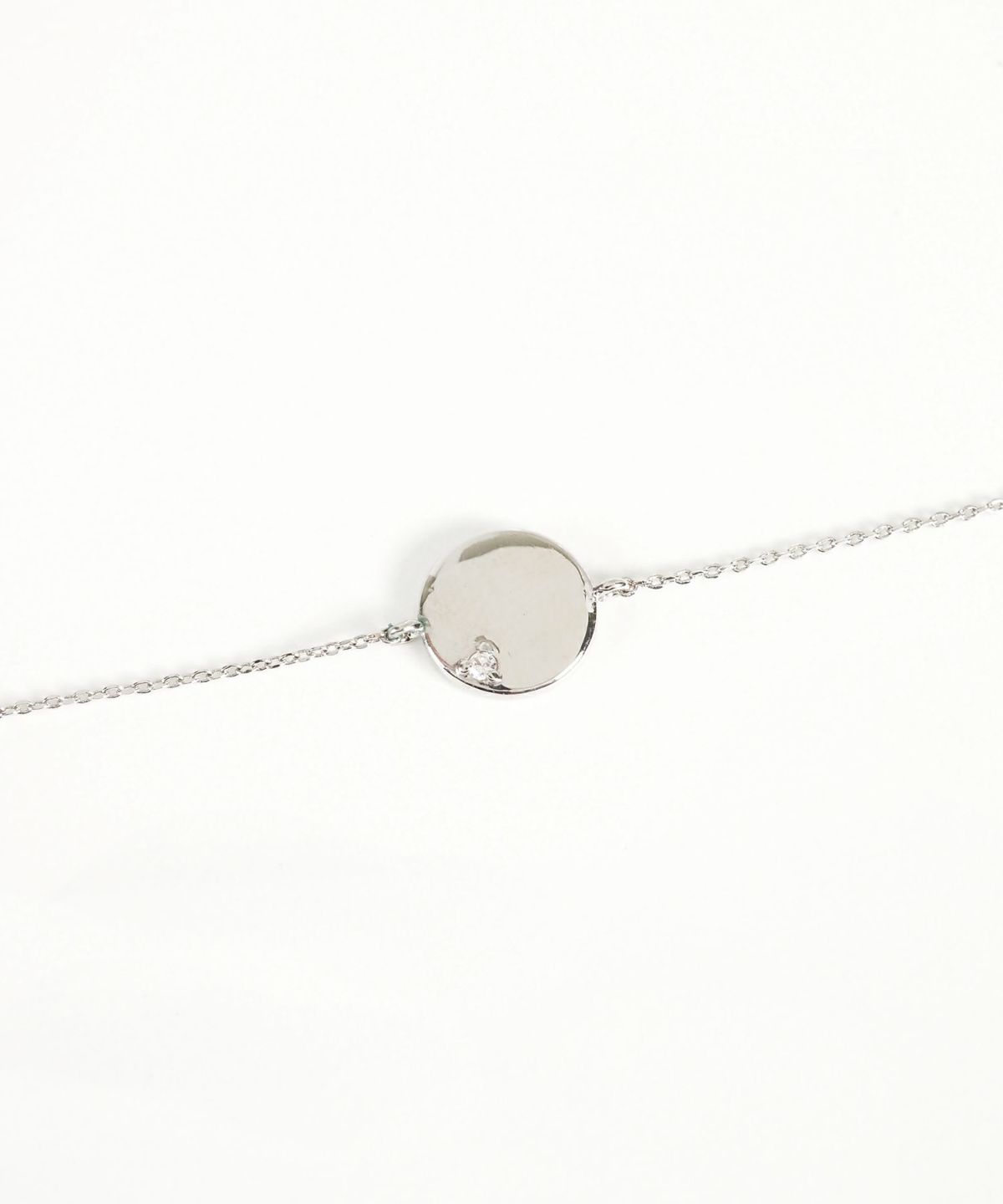 ワンポイントストーンサークルブレスレット