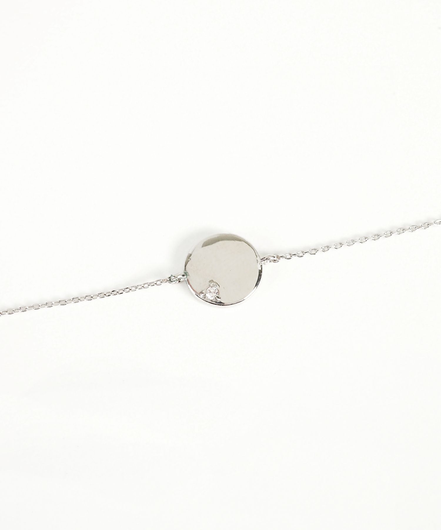 ワンポイントストーンサークルブレスレット