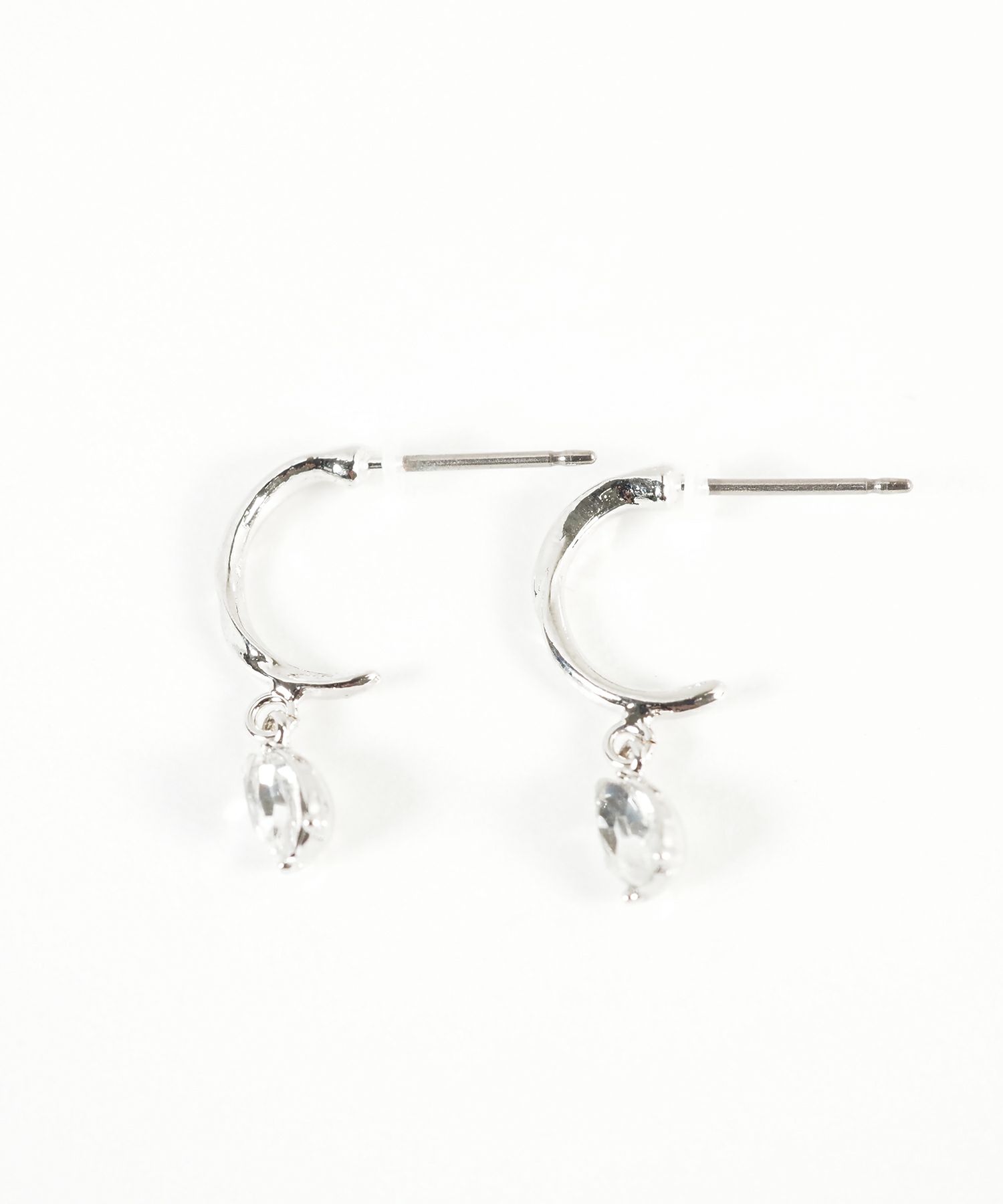 ドロップストーンピュアチタンポストピアス