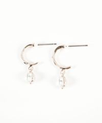 ドロップストーンピュアチタンポストピアス