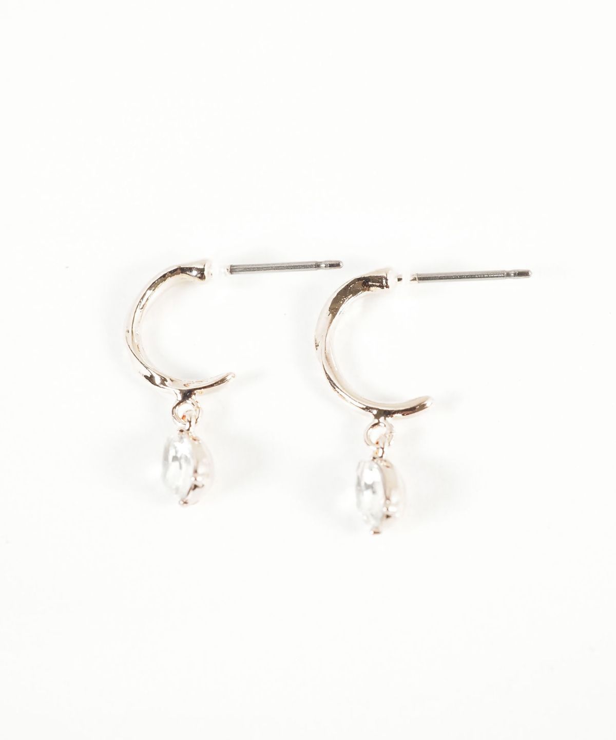 ドロップストーンピュアチタンポストピアス