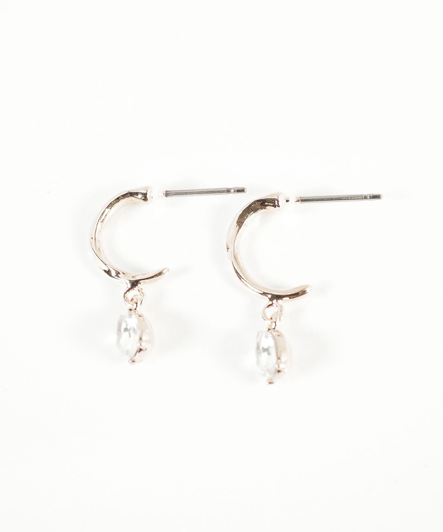 ドロップストーンピュアチタンポストピアス