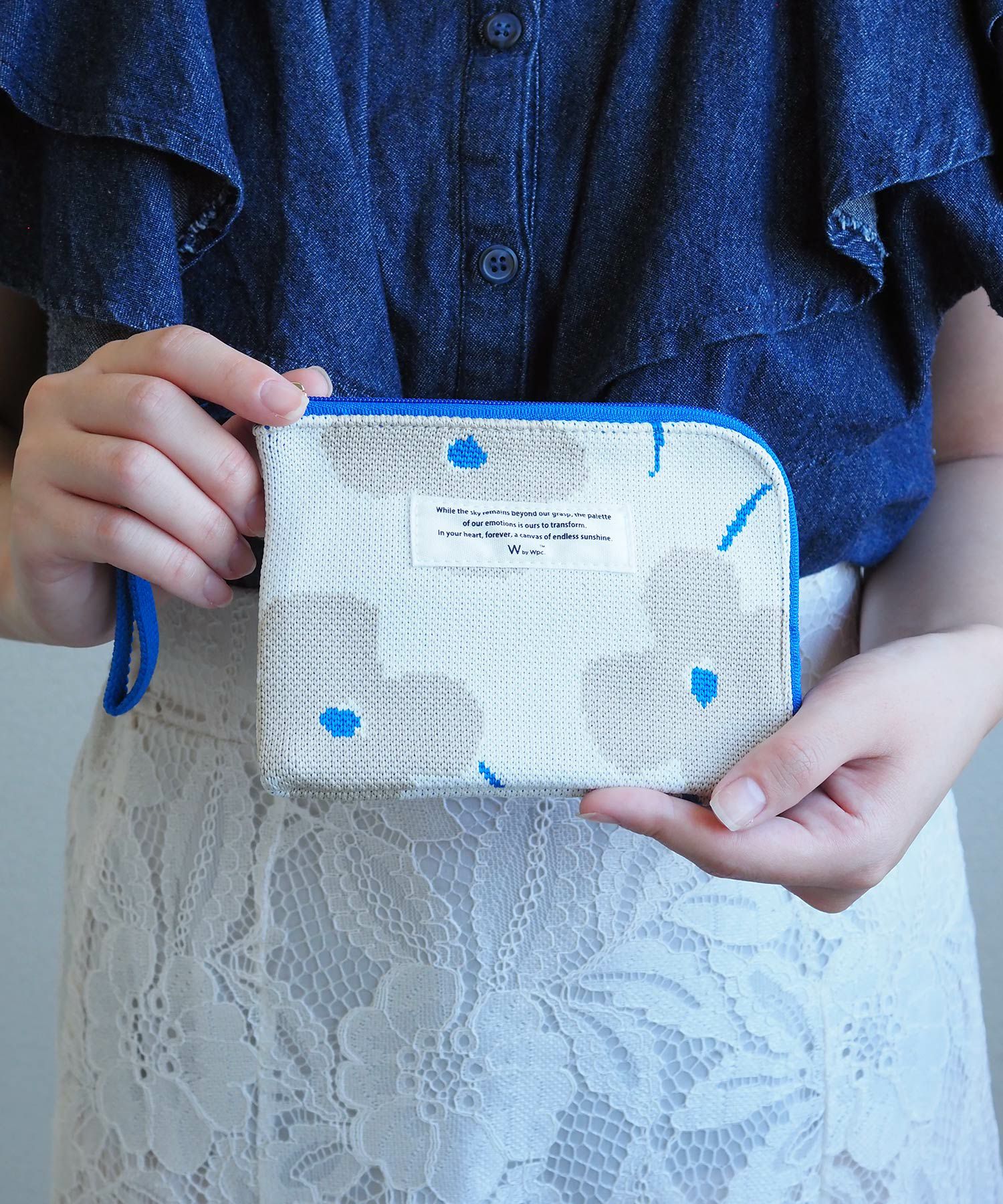 ニットティッシュポーチ