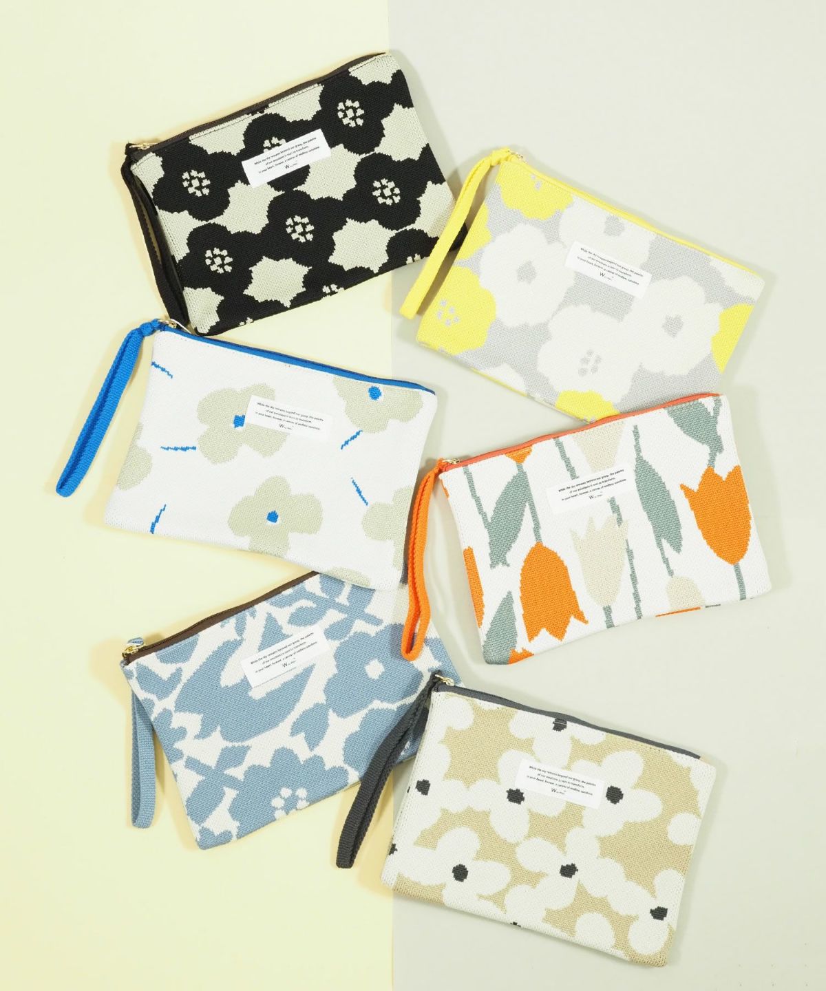 ニットフラットポーチ