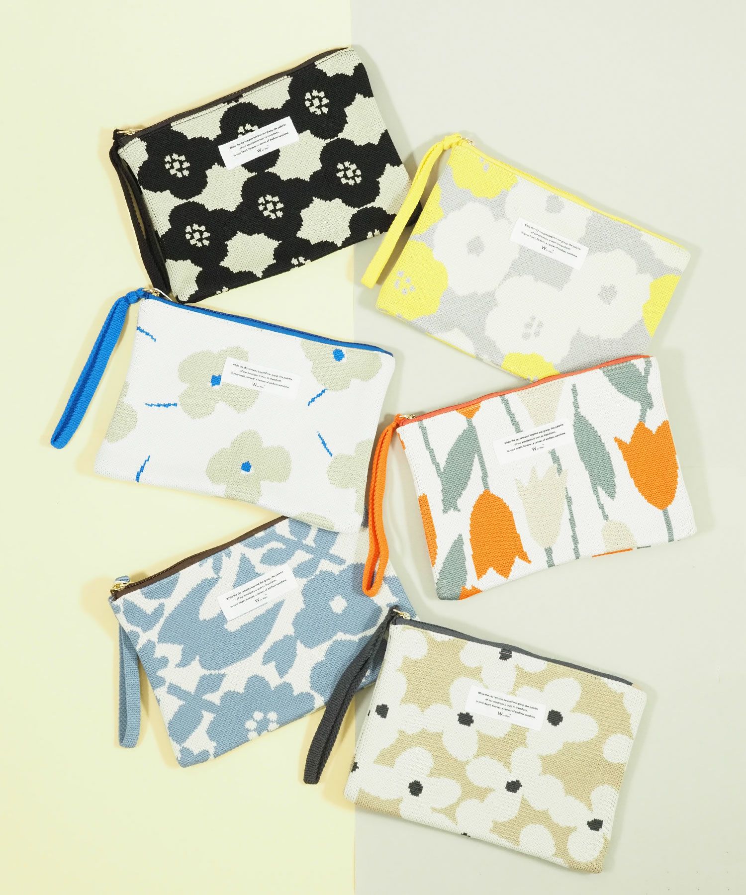 ニットフラットポーチ