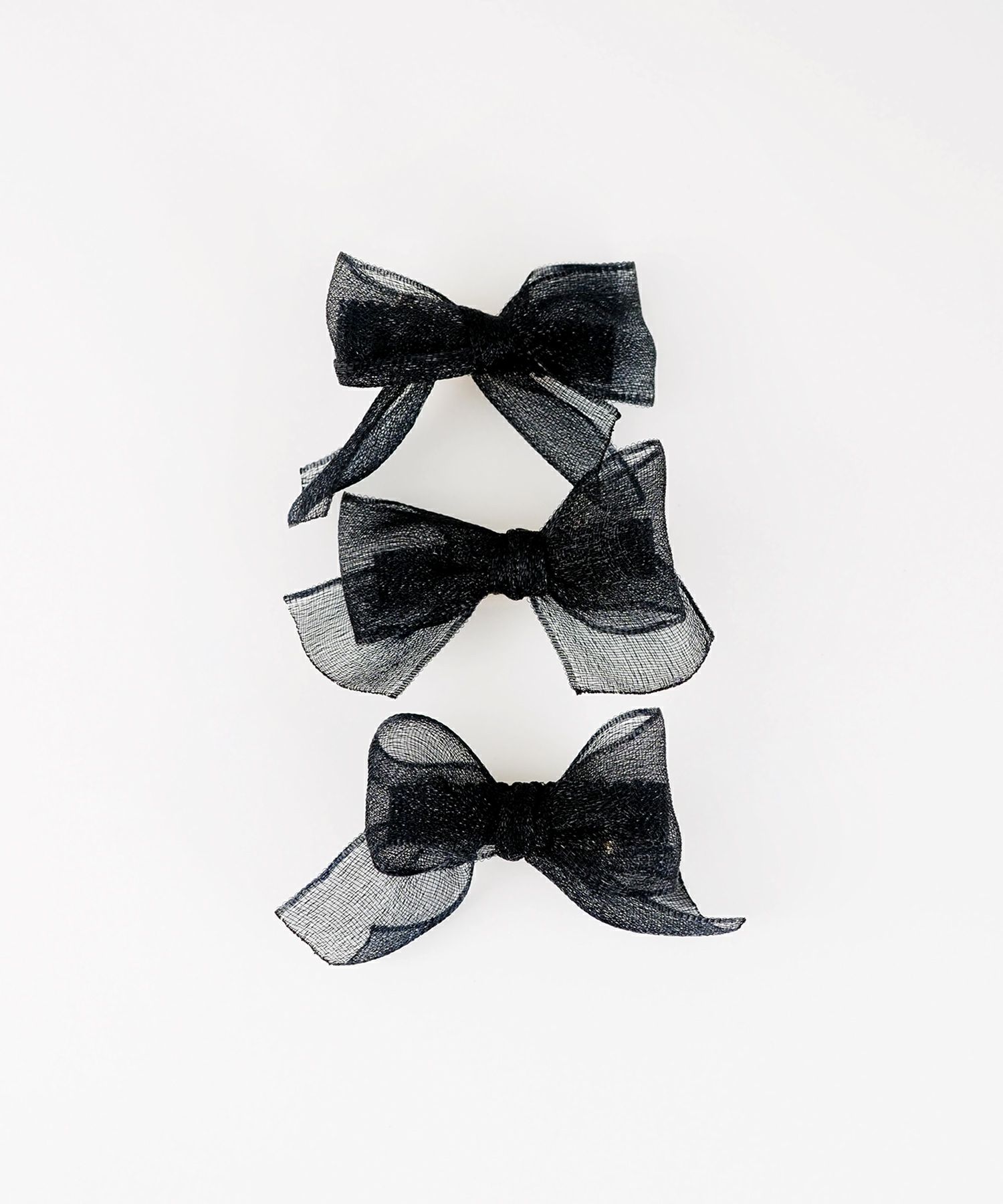 シアーリボンミニクリップ3Pセット