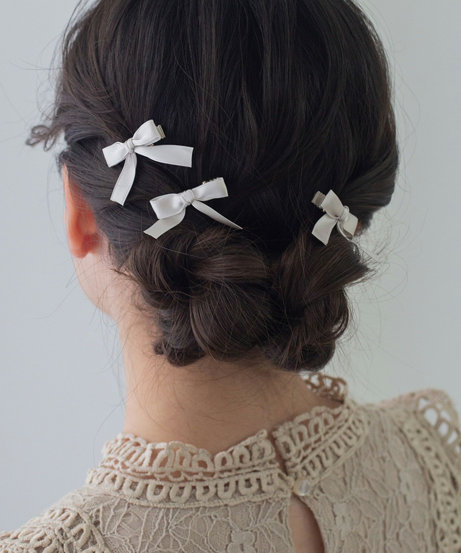 サテンリボンミニクリップ3Pセット